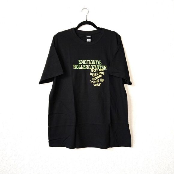 NIP Moodswings Black Emotional Rollercoaster Theatre Masks‎ T-Shirt Size Small - Picture 1 of 4
